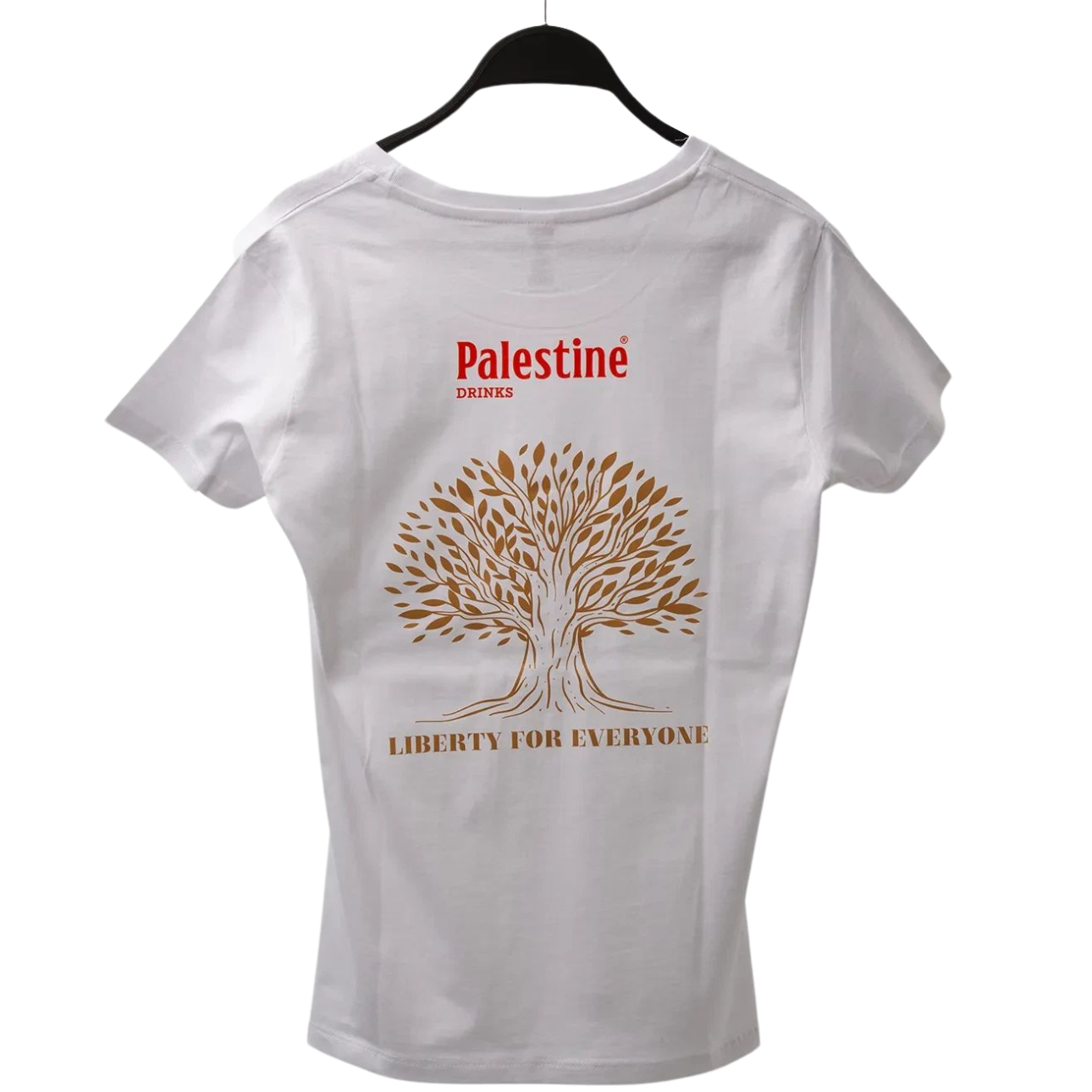 Damen T-Shirt Palestine Drinks – 100% Baumwolle, DTF-Druck